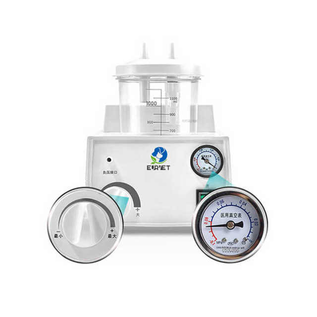 EUR VET Veterinary Equipment Electric Mobile Medical Equipment Suction Machine Portable Suction Machine for Hospital