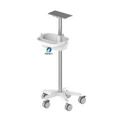 EUR VET Factory Export Good Quality Monitor Stand Stainless Steel Medical Instrument Patients Monitor Trolley for Hospital