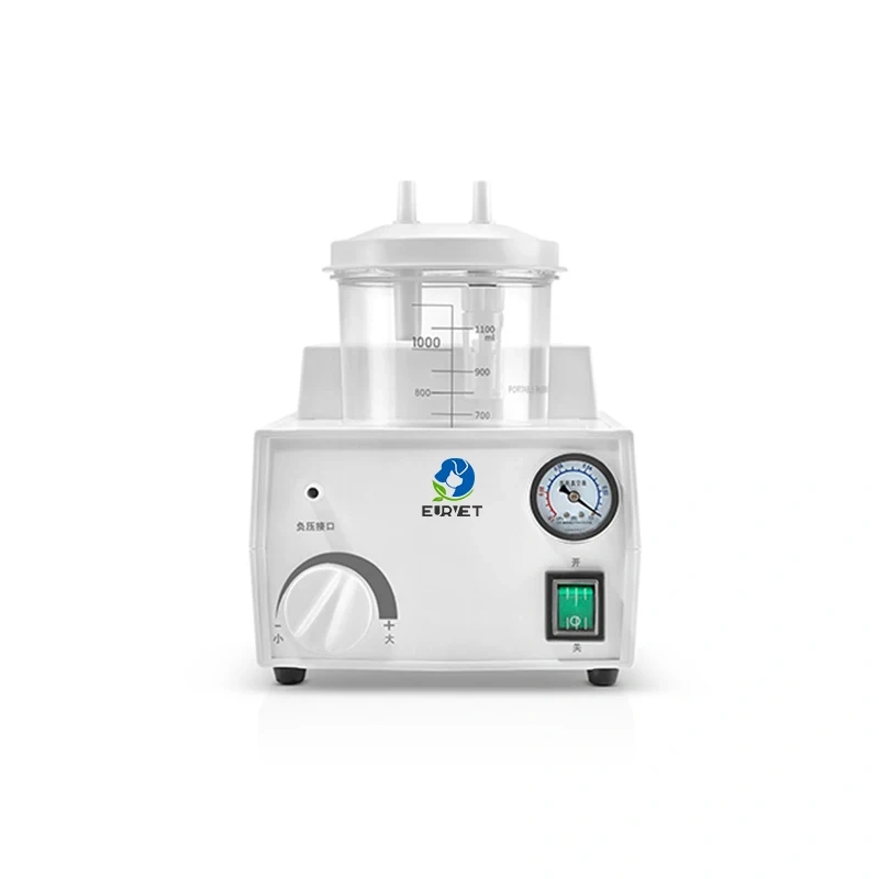 EUR VET Good Sale Veterinary Equipment Hospital Pump Suction Unit Aspirator Surgical Aspiration With Glass Bottle