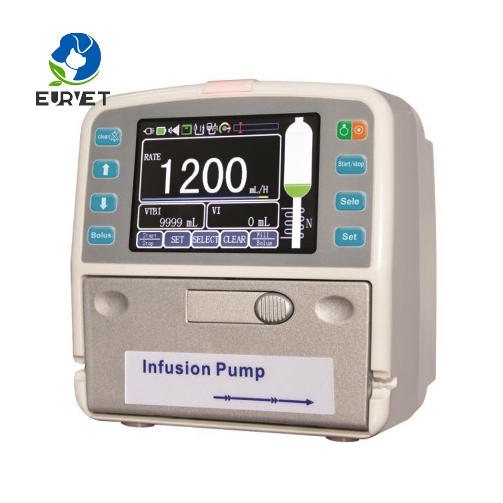 EUR PET Cheap Price Portable Lcd Touch Screen Single Channel Cheap Vet Infusion Pump Hospital Veterinary Equipment
