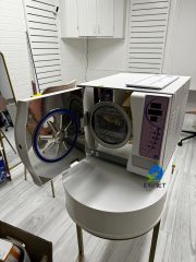 Eur Pet 18l Medical Dental Three Times Vet Vacuum Autoclave Sterilizers With Led Display For Clinic