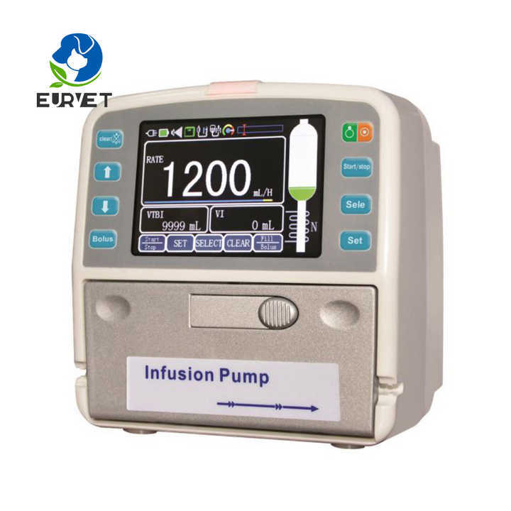 EUR PET Cheap Price Portable Lcd Touch Screen Single Channel Cheap Vet Infusion Pump Hospital Veterinary Equipment