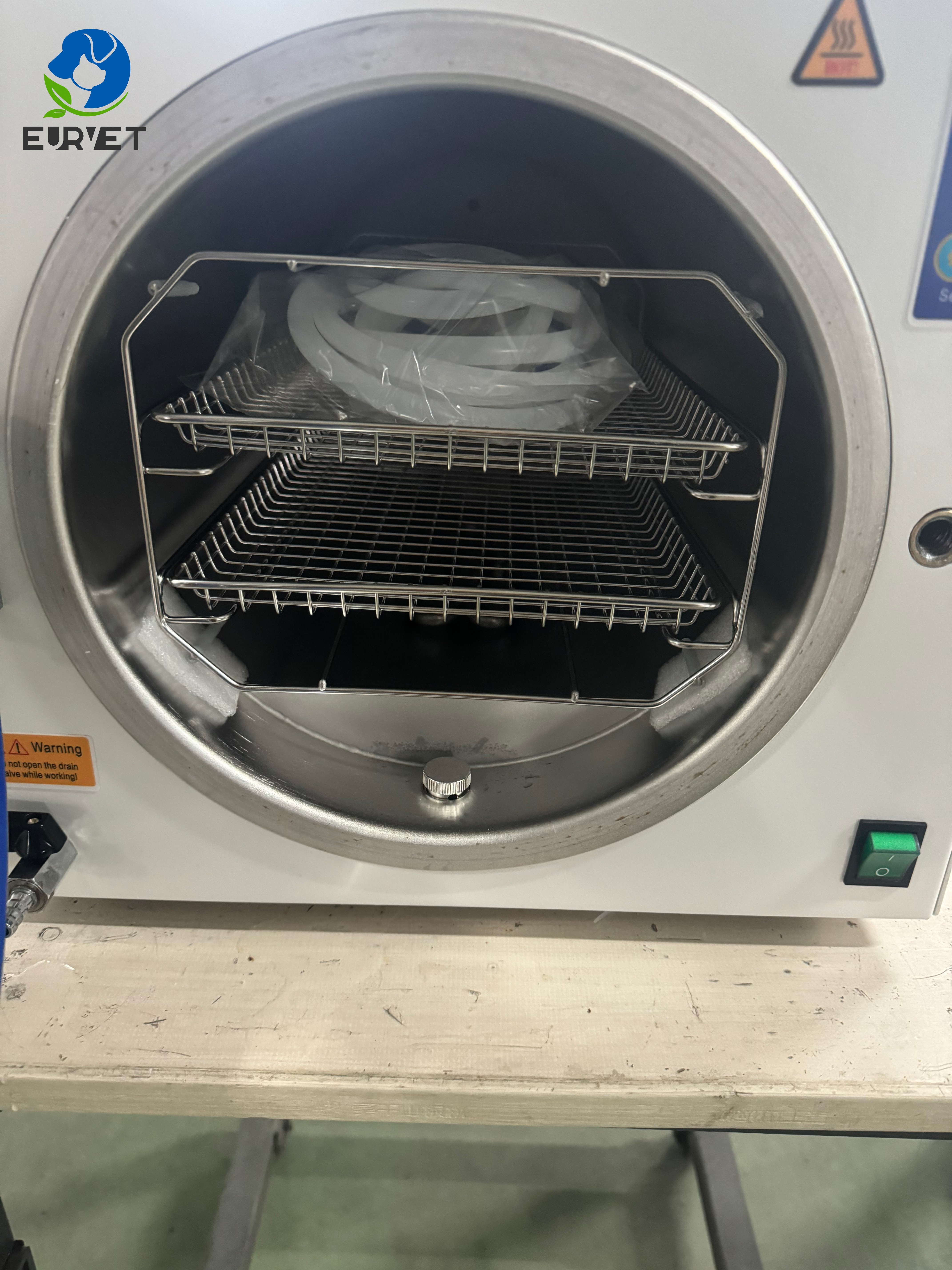 EUR VET New Series 23l Sterilization Machine Autoclave Steam Sterilizer for Dental Medical Instruments