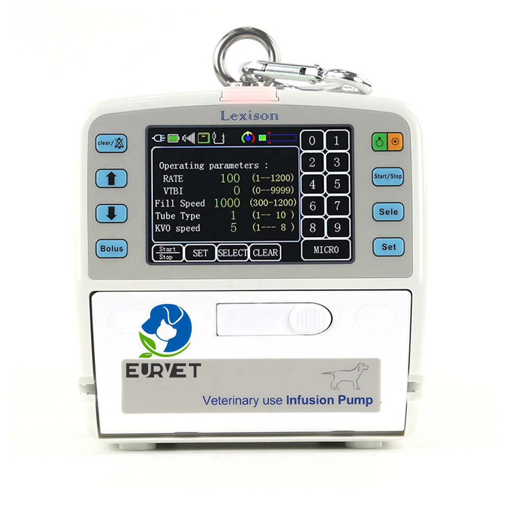 EUR PET Cheap Price Portable Lcd Touch Screen Single Channel Cheap Vet Infusion Pump Hospital Veterinary Equipment