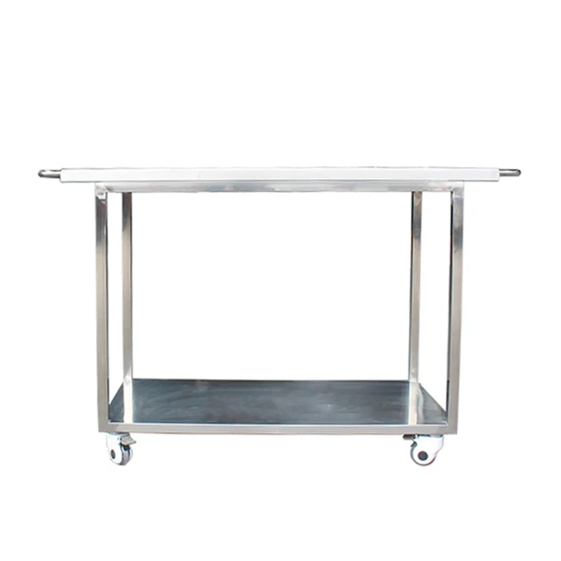 EUR VET Popular Design Pet Hospital Stainless Steel Stretcher Trolley Acrylic Panel Stretcher Trolley With Removable Panel