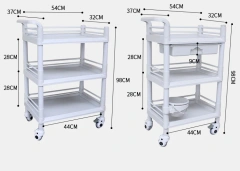 EUR VET Good Price Veterinary Equipment Trolley Machine Factory Direct ABS Emergency Medical Cart Dental Cart Trolley