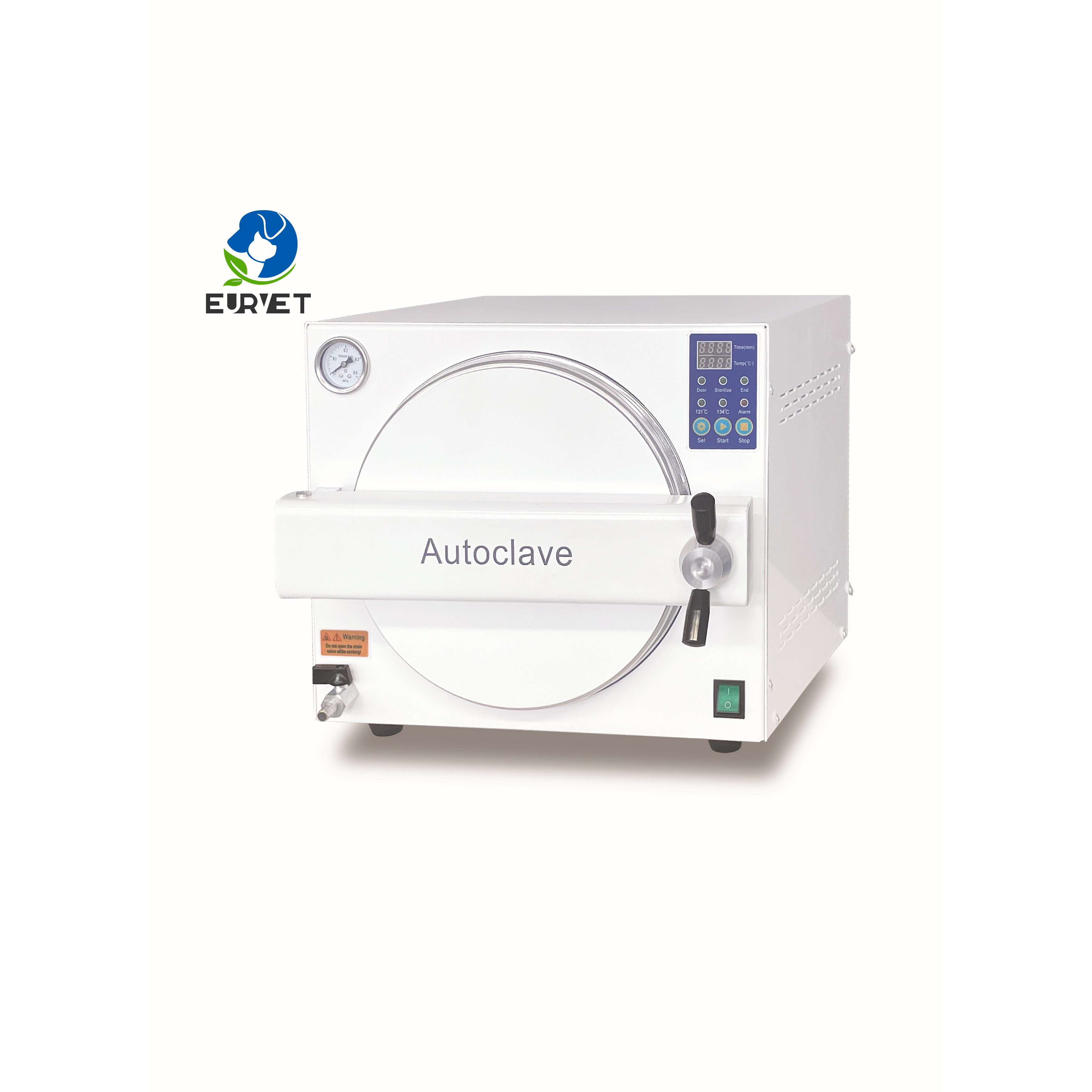 EUR VET Professional Dental Portable Steam Sterilizer 18l 23l Autoclave Machine Veterinary Equipment