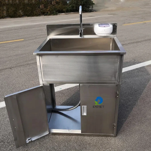 Eur Pet Chinese Brand Medical Hand Washing Basin Sink Knee Operated With a Faucet for Operation Theatre Hospital
