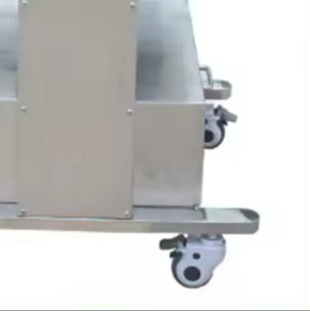 EUR PET Stainless Steel Multi-layer Instrument Load-bearing Medical Monitor Cart With Socket and Brake Wheel for Vet Hospital