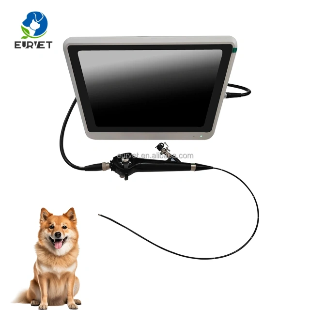 High Quality EUR VET Portable Flexible Endoscope with HD Video Processor Veterinary Equipment for Dogs