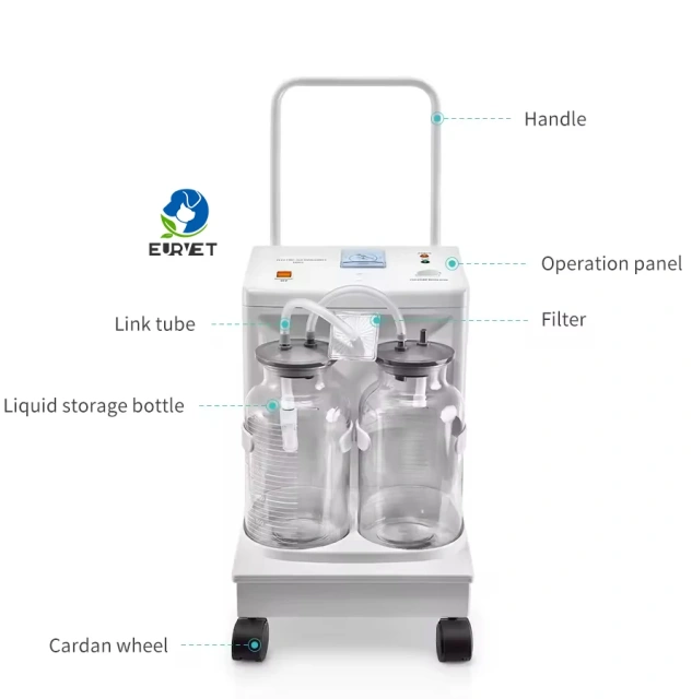 EUR VET High Quality Portable Dental Suction Machine Infant Electric Suction Machine Veterinary Equipment Low Price