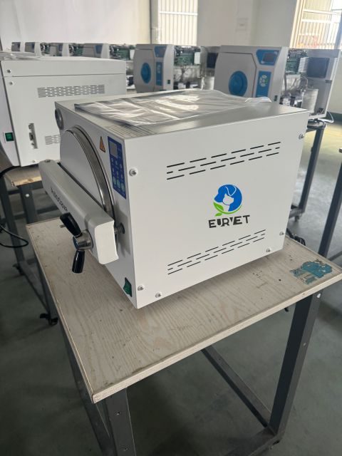 EUR VET New Series 23l Sterilization Machine Autoclave Steam Sterilizer for Dental Medical Instruments