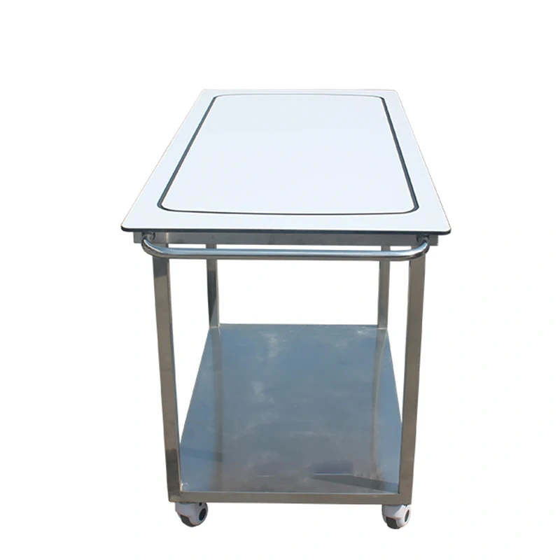 EUR VET Popular Design Pet Hospital Stainless Steel Stretcher Trolley Acrylic Panel Stretcher Trolley With Removable Panel