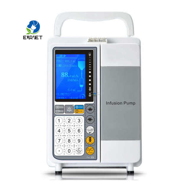 EUR PET Portable Veterinary Infusion Pump for Pet Dogs Reusable Feature Essential for Doctors in Animal Hospitals and ICU Care