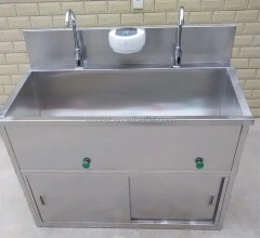 EUR VET Best Selling Stainless Steel Medical Surgical Scrub Sink Veterinary Equipment 2 Sets Wash Basins