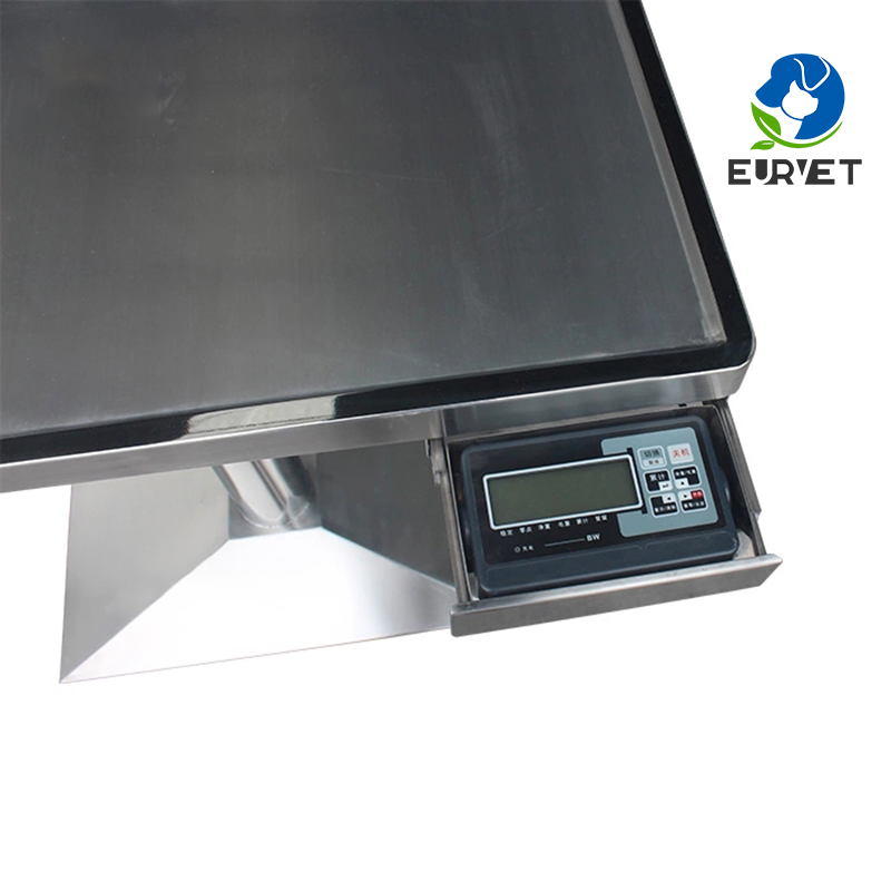 EUR PET Column 304 Stainless Steel Veterinary Clinic Table Pet Examination and Weighing Table