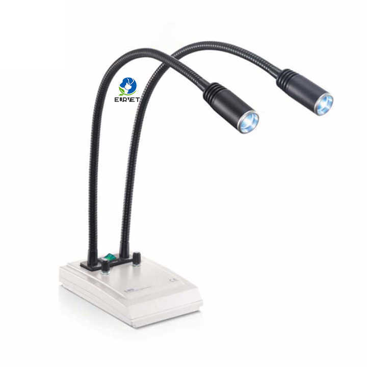 EUR PET Best Quality Desk Examination Light with Dual Heads Medical Device Mobile Operating System