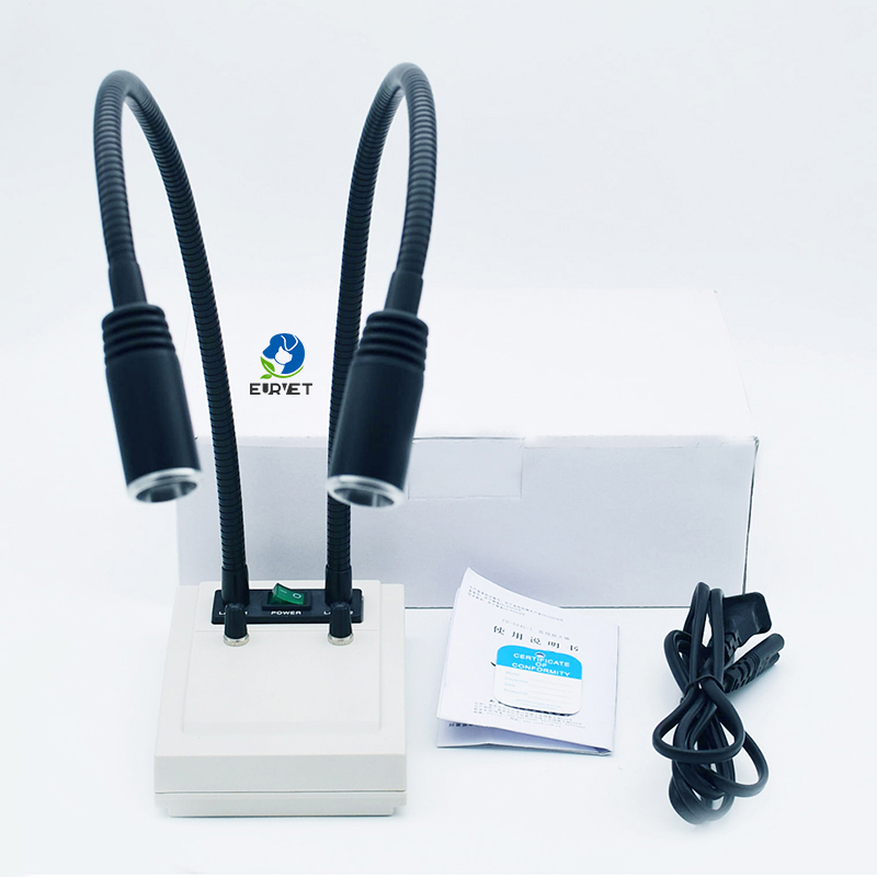 EUR PET Best Quality Desk Examination Light with Dual Heads Medical Device Mobile Operating System
