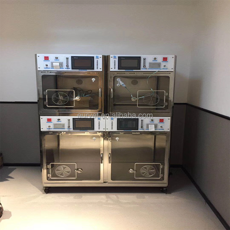 EUR PET Luxury 304 Stainless Steel Oxygen Cage Hot Sale Large Pet Clinic Cage Multifunction ICU Cage for Dog