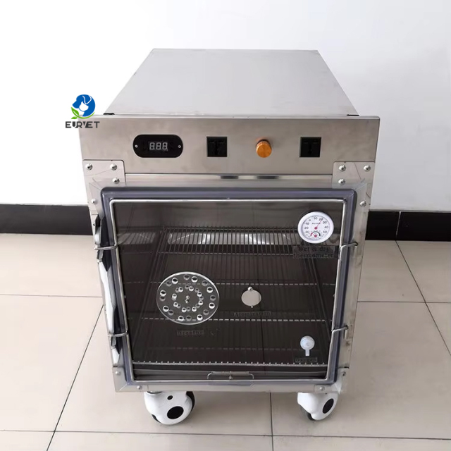 EUR PET Cheap Price Stainless Steel Veterinary Pet Dog Cat Small Animal Oxygen Chamber Cage for Animal Hospital