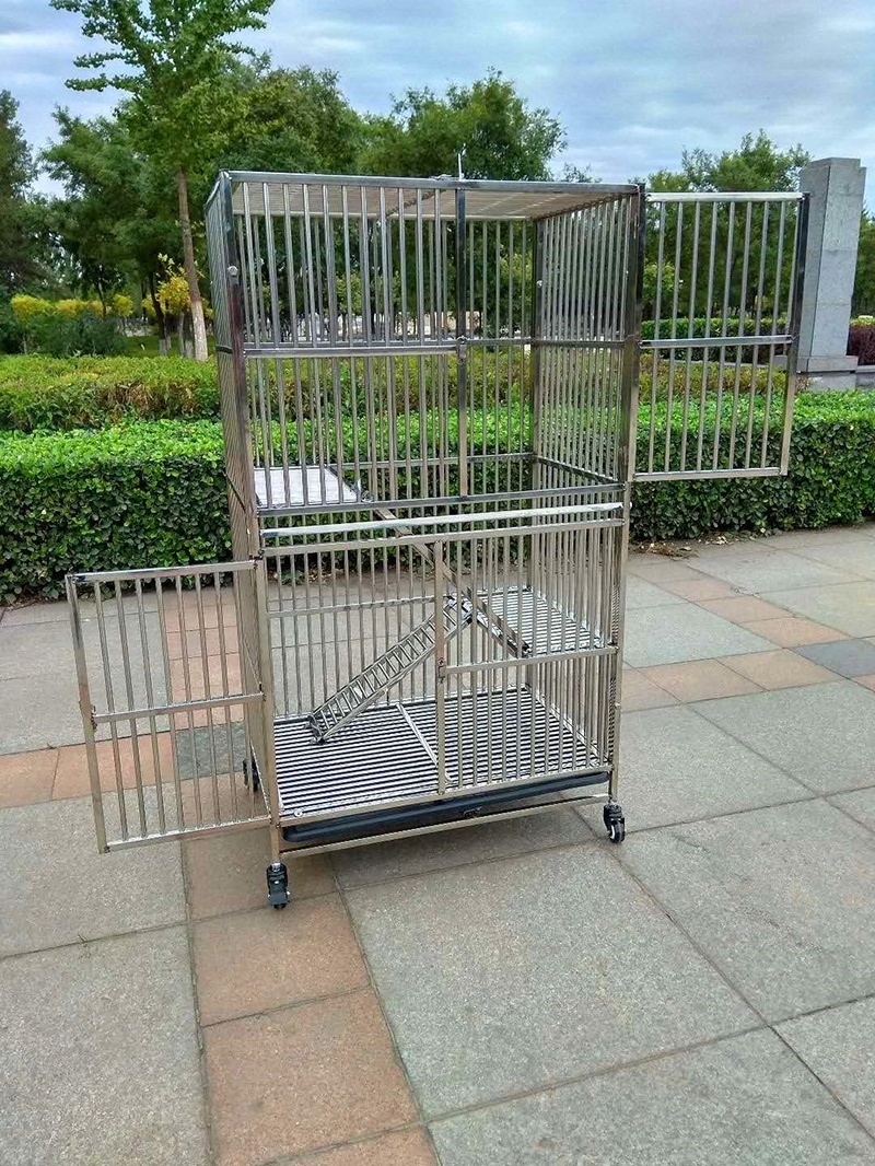 EUR PET Best Price 3 Layers Cat Cage Veterinary Equipment High Quality Veterinary Clinic Cage With Stainless Steel