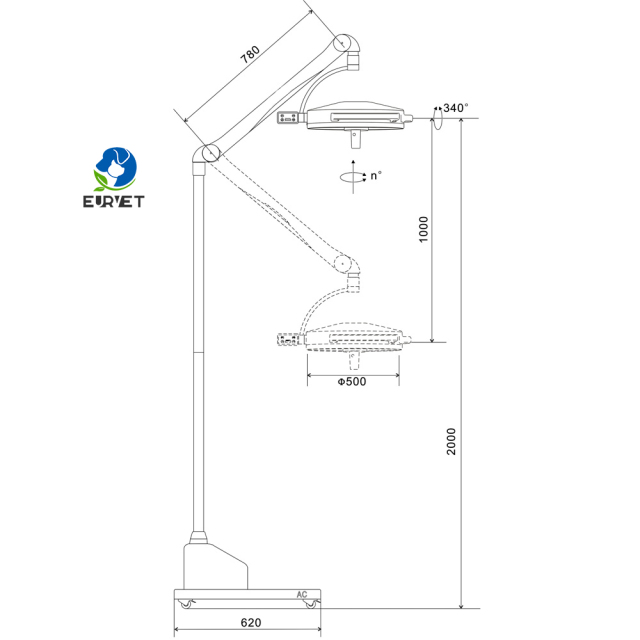 EUR PET Hospital Led Operation Light Surgical Medical Device Lamp Clinic Medical Equipment Hospital Light