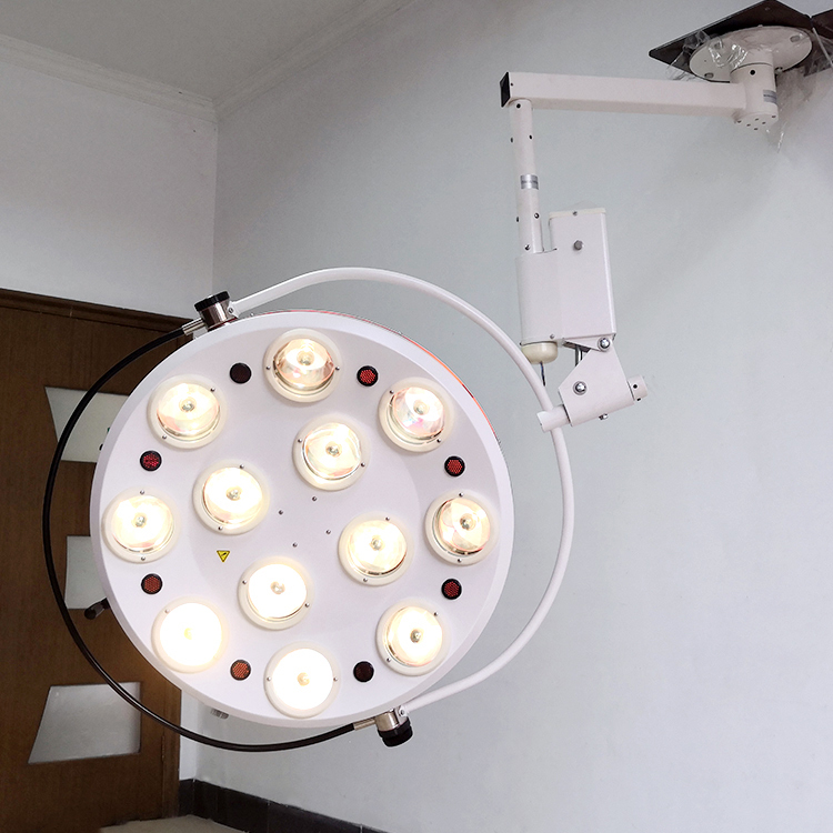 EUR VET Best Prices Ceiling Mounted Hole Type Cold Light 12 Holes Halogen Surgical Shadowless Lamp
