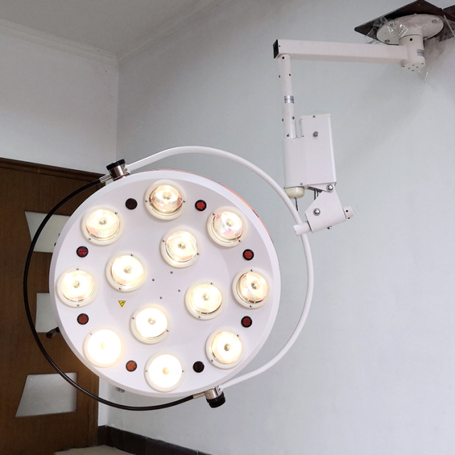 EUR VET Best Prices Ceiling Mounted Hole Type Cold Light 12 Holes Halogen Surgical Shadowless Lamp
