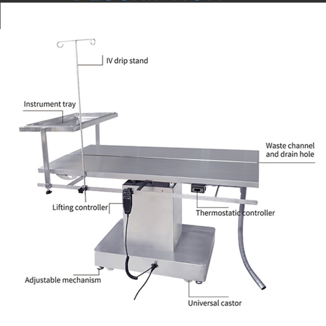 EUR VET Veterinary Hospital Equipment Operating Grooming Table Electric Lifting Vet Operating Table