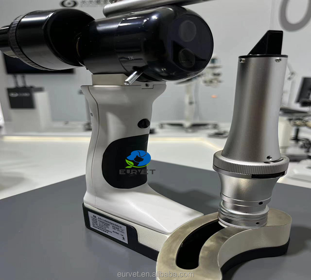 EUR PET Cheap Price Hand Held Slitlamp Veterinary Equipment Ophthalmic Rechargeable Portable Slit Lamp Microscope
