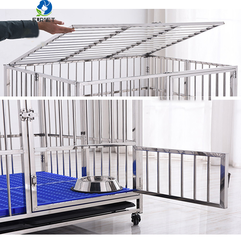 EURPET High Quality Professional  Stainless Steel Cages for Veterinary Pet Hospital Clinic Cage Sets Equipment
