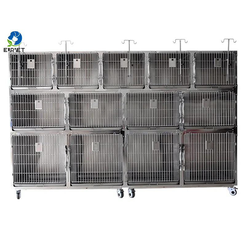 EUR Pet Best Selling Veterinary Cat Anti-Scratch Cage Veterinary Clinic Cage Practical Veterinary Equipment
