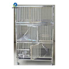 EUR PET Best Price 3 Layers Cat Cage Veterinary Equipment High Quality Veterinary Clinic Cage With Stainless Steel