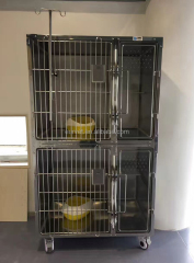 EUR VET Excellent Quality Veterinary Cat Cage Practical Veterinary Equipment Stainless Steel Cages Veterinary