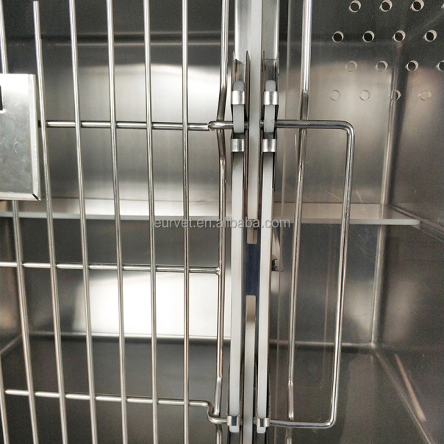 EUR VET Excellent Quality Veterinary Cat Cage Practical Veterinary Equipment Stainless Steel Cages Veterinary