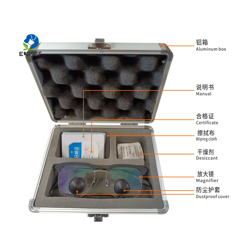 EURVET Best Quality Certified Surgical Medical Headlight With LED Light General Surgery Dental Loupes