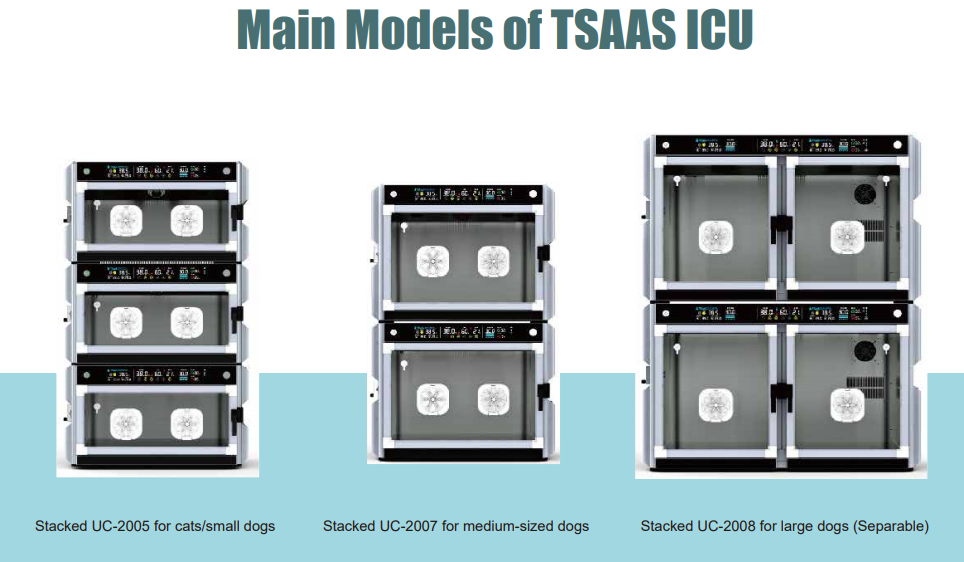 EUR PET Hospitalization Treatment Veterinary ICU Cages Dog Incubator With Oxygen Chamber Puppy Pet ICU Incubator
