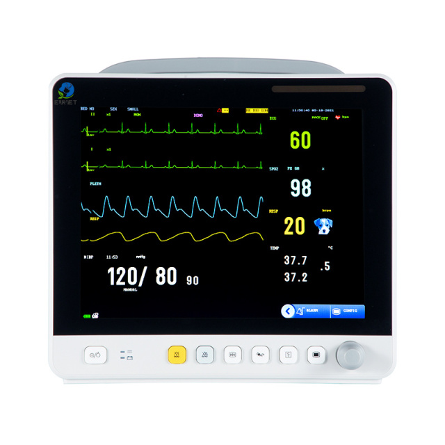 EUR PET Factory Export Cardiac Monitor Defibrilator Vital Signs Monitor China High Quality Cardiac Monitor