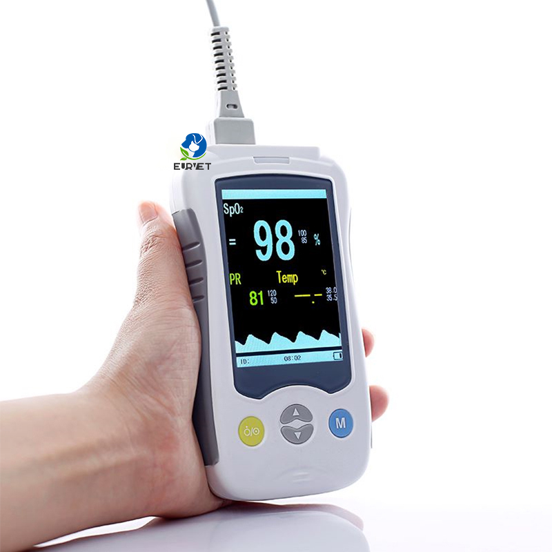EURPET Animals Medical Equipment Veterinary Handheld Finger Pulse Vet Oximeter A2  for Animal Hospital