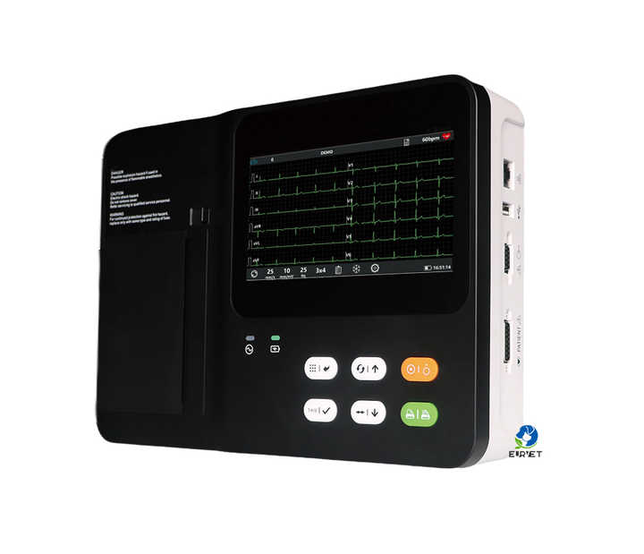 Veterinary Ecg Ruler EURVET Good Quality Portable 7inch ECG Electrocardiograma Machine 6 ...