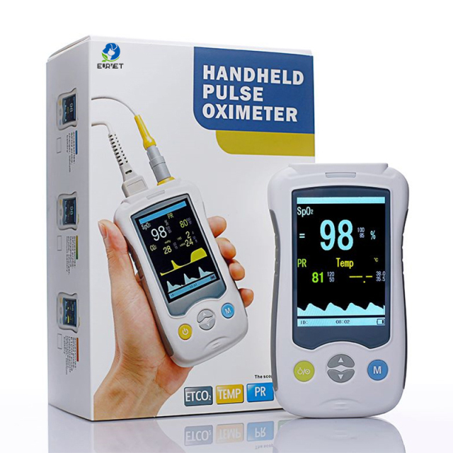 EURPET Animals Medical Equipment Veterinary Handheld Finger Pulse Vet Oximeter A2  for Animal Hospital
