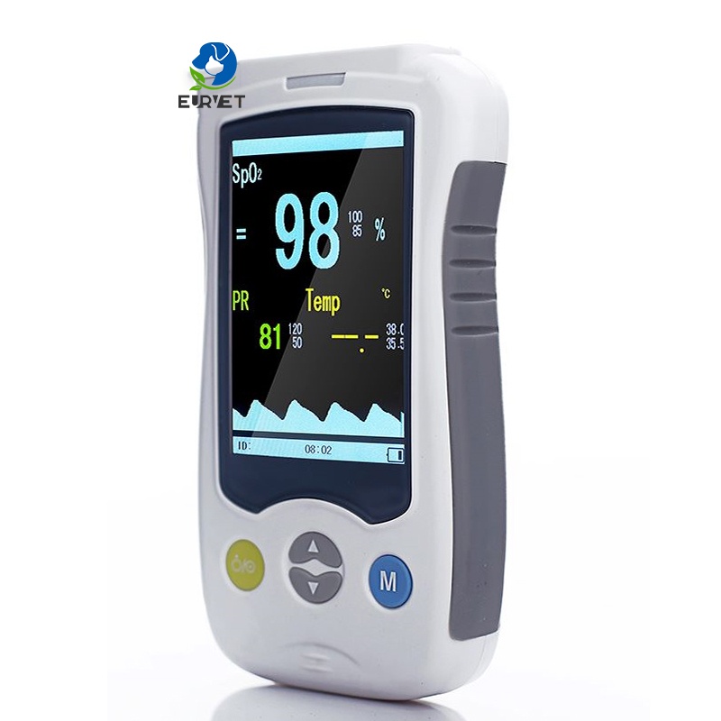 EURPET Animals Medical Equipment Veterinary Handheld Finger Pulse Vet Oximeter A2  for Animal Hospital