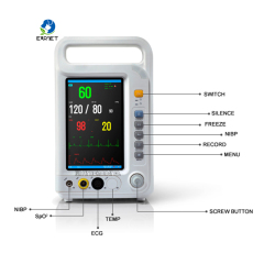 EURPET Good Quality Manufacturers Wholesale Veterinary Monitor Plastic Customizable logo Veterinary Monitor