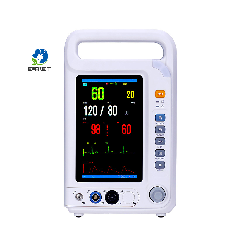 EURPET Wholesale 7 Inch New ICU Multi Parameter Portable Handheld Veterinary Monitor for Human & Veterinary Made in China