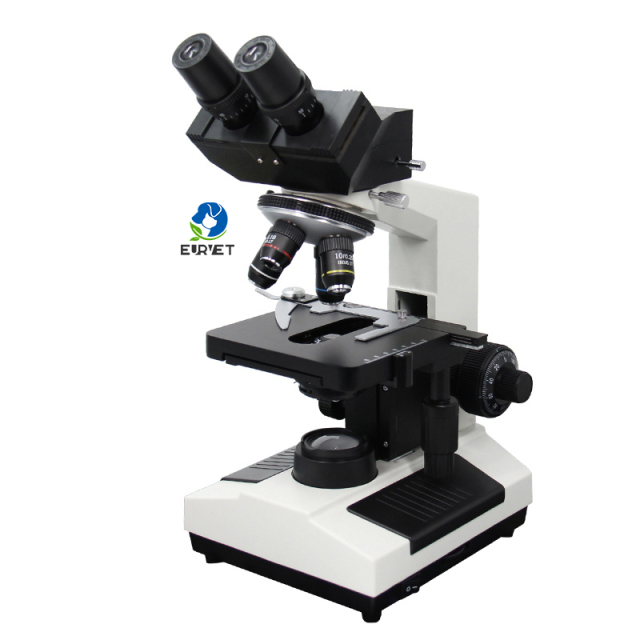 EURVET Cheap  Blood Analysis Xsz 107bn Factory Prices 1000x 1600x Led School Student Binocular Biological Microscope