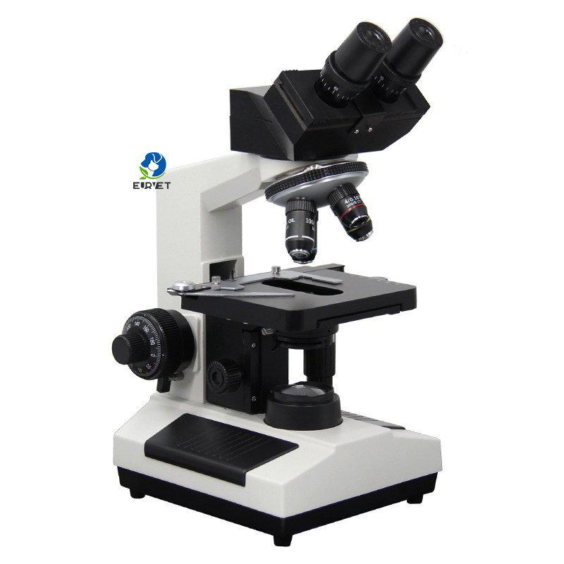EURVET Cheap  Blood Analysis Xsz 107bn Factory Prices 1000x 1600x Led School Student Binocular Biological Microscope