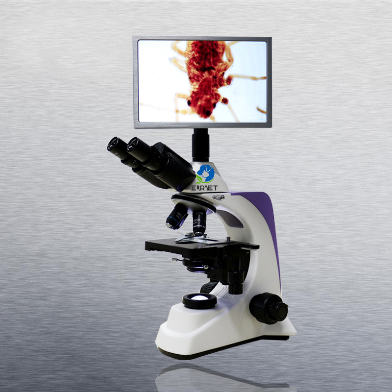 EUR VET Great Quality Optical Biological Microscope Veterinary Equipment Veterinary Inverted Biological Microscopes With Camera
