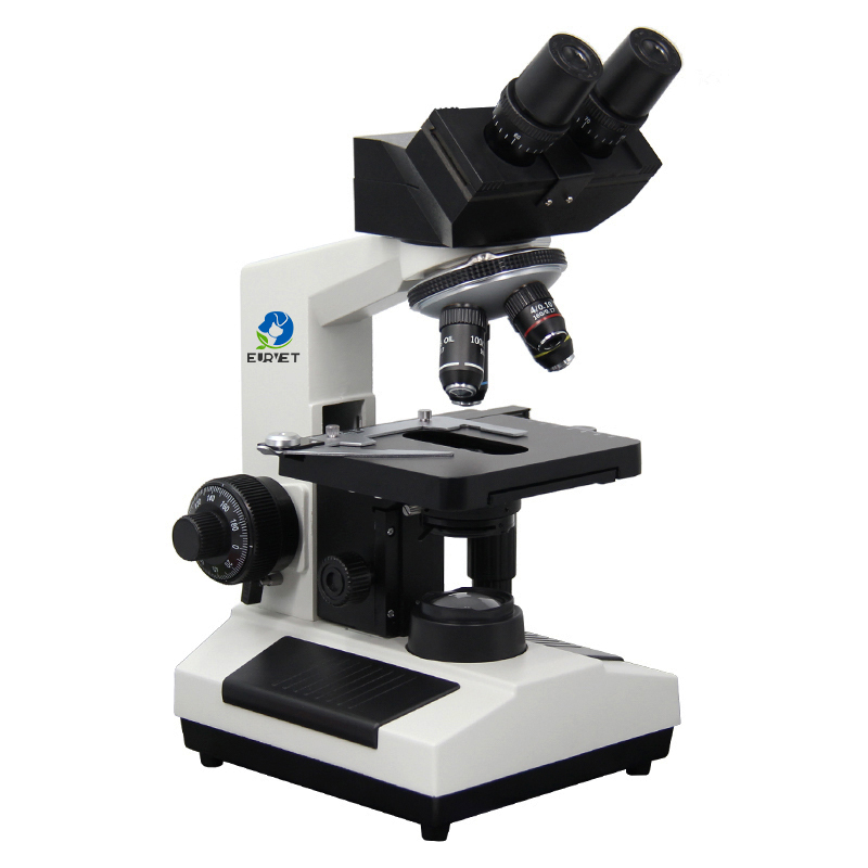 EURVET Cheap  Blood Analysis Xsz 107bn Factory Prices 1000x 1600x Led School Student Binocular Biological Microscope