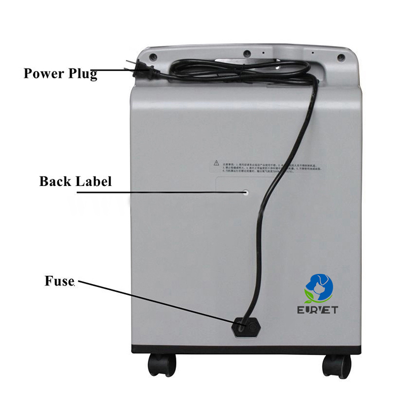 EURPET Reliable Veterinary Hospital Clinic Operating Room Use Equipment Portable Oxygen Concentrator