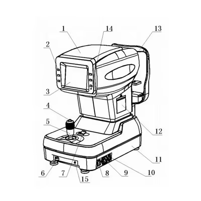 EUR PET New Design Eye Test Machine Touch Screen Digital Auto Kerato Refractometer Veterinary Equipment for Clinic